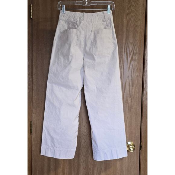 Anthropologie Maeve The Colette Linen Blend High Rise Wide Leg Crop Pants - Picture 3 of 13